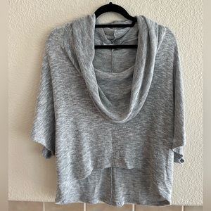Gibson Gray Marled Knit Hi Lo sweater